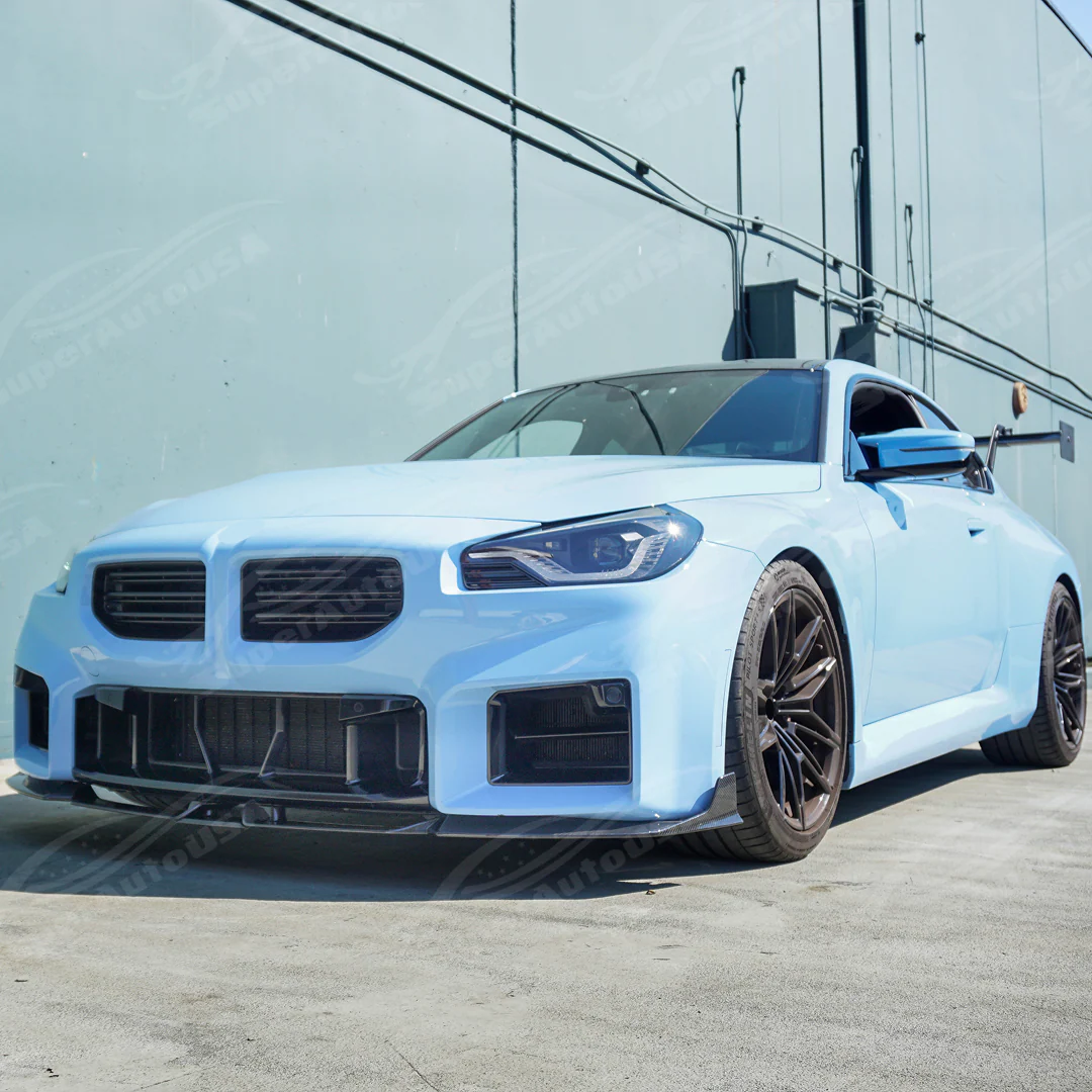 For BMW G87 M2 2023-2025 Real Carbon Fiber Front Splitter Lip Spoiler Lower Bumper Lip - Image 10