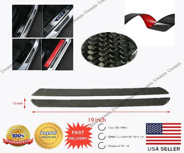 Fit BMW X M Scuff Plate Door Sill Panel Step Protector Kit (Carbon Fiber Print) - Image 8