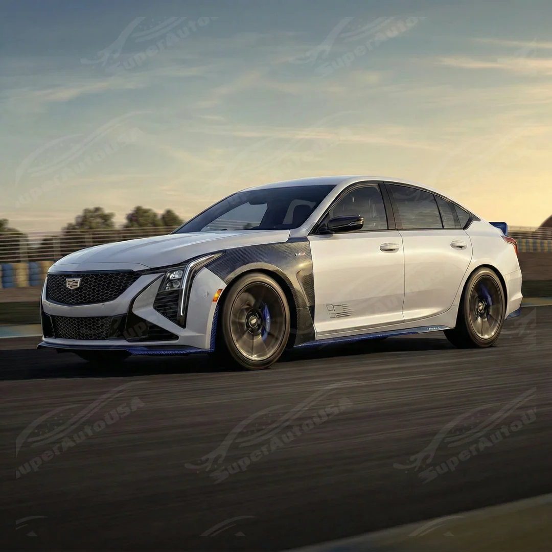 For Cadillac CT5 Blackwing 2020-2026 Real Carbon Fiber Front Body Fender - Image 7