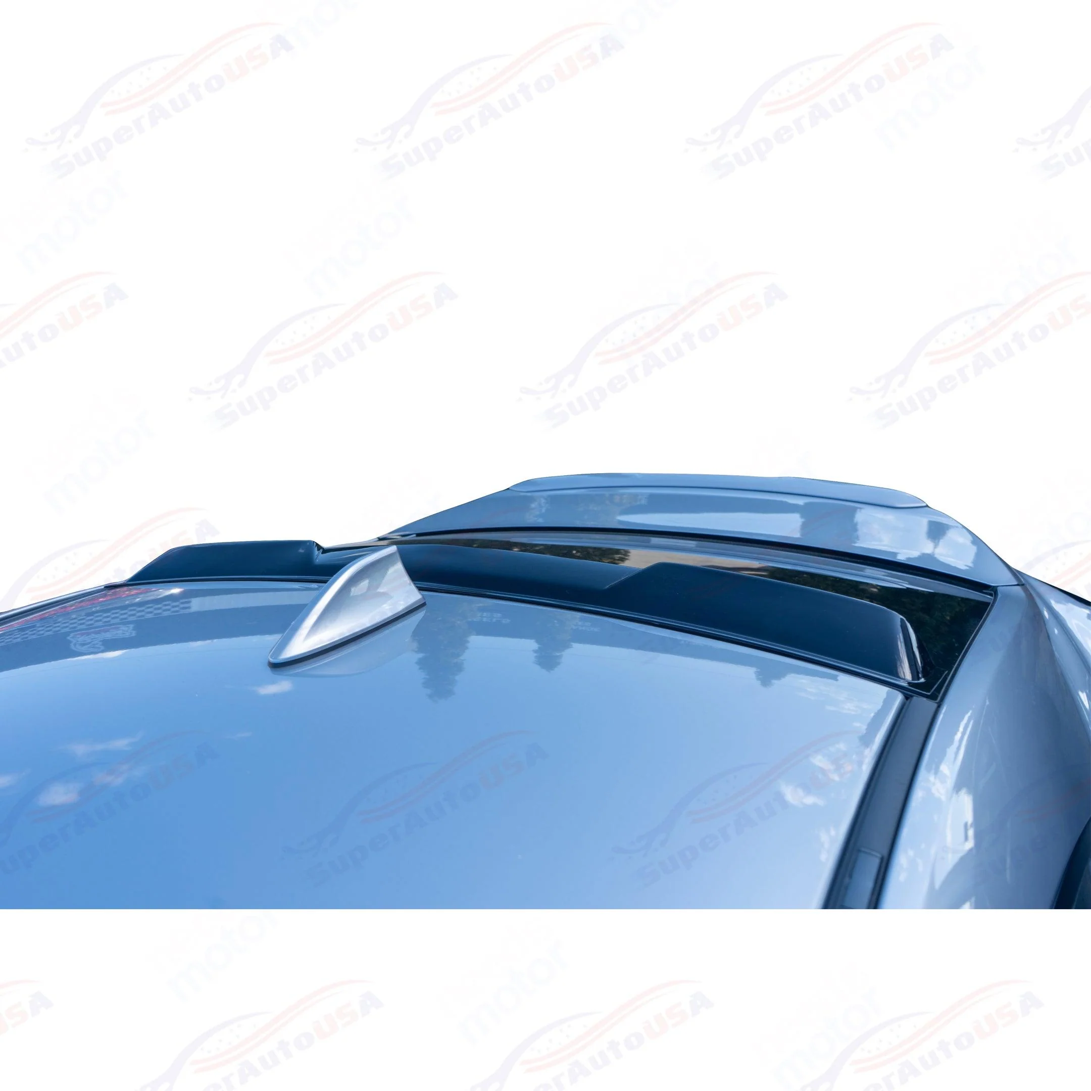 For Chevrolet Camaro 2010-15 ABS Gloss Black Rear Roof Window Visor Spoiler Wing - Image 4