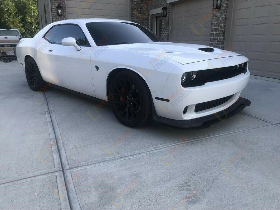 Fits 2012-2019 Dodge Challenger SXT SRT Front Bumper Lip Spoiler Splitter (Gloss Black) - Image 4
