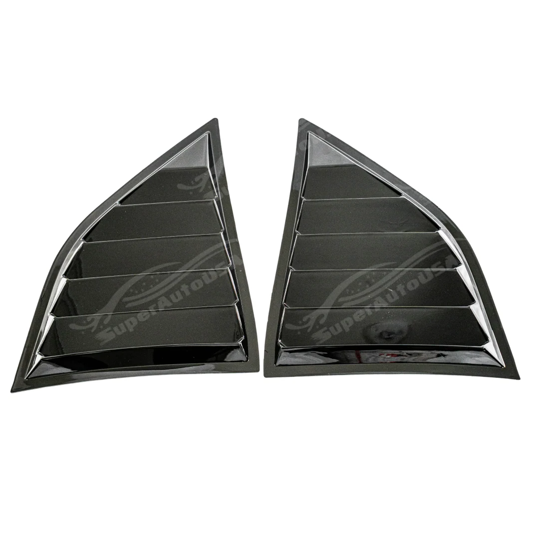 For Dodge Challenger 2015-2023 Gloss Black Sunshade Side Rear Window Louver - Image 9