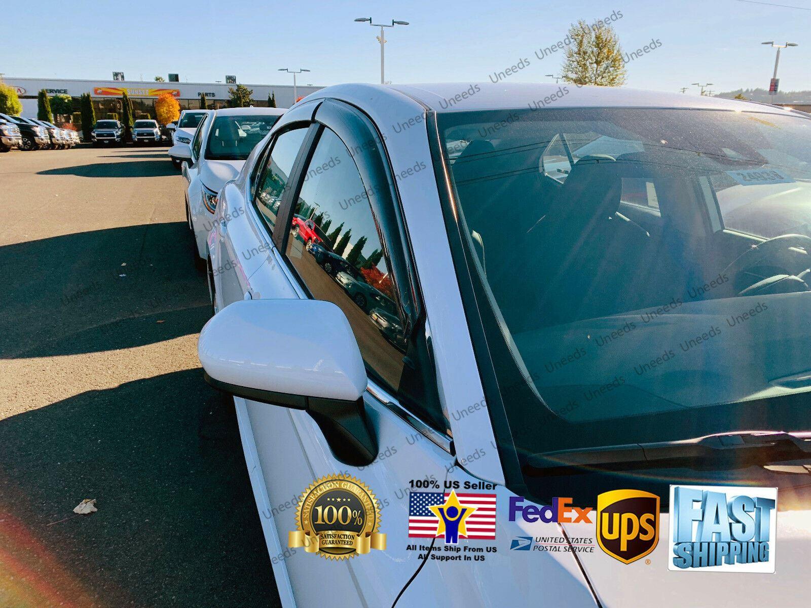 Fit 2018-2023 TOYOTA CAMRY Out-Channel Vent Window Visors Rain Sun Wind Guards Shade Deflectors - Image 3