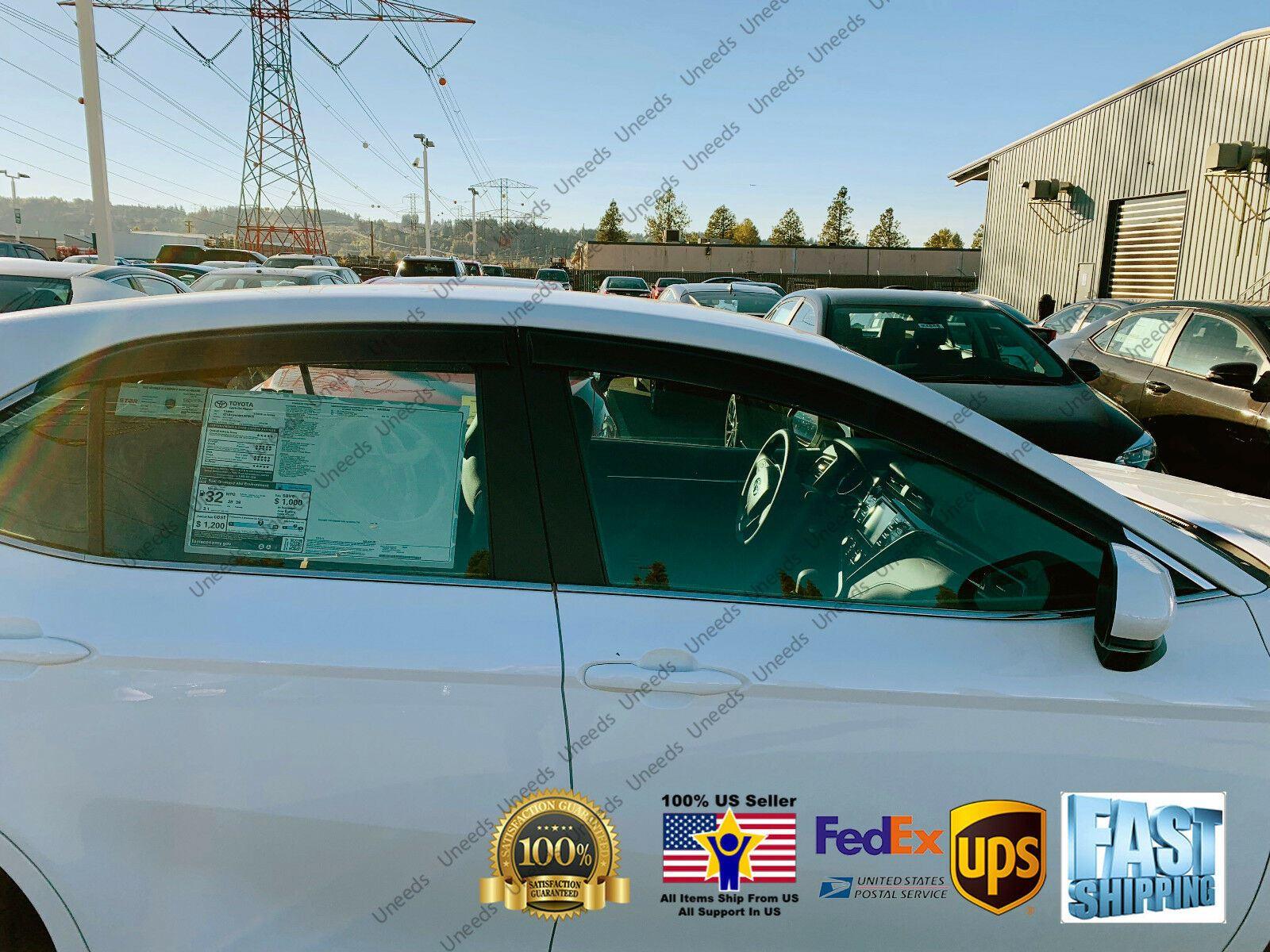 Fit 2018-2023 TOYOTA CAMRY Out-Channel Vent Window Visors Rain Sun Wind Guards Shade Deflectors - Image 8