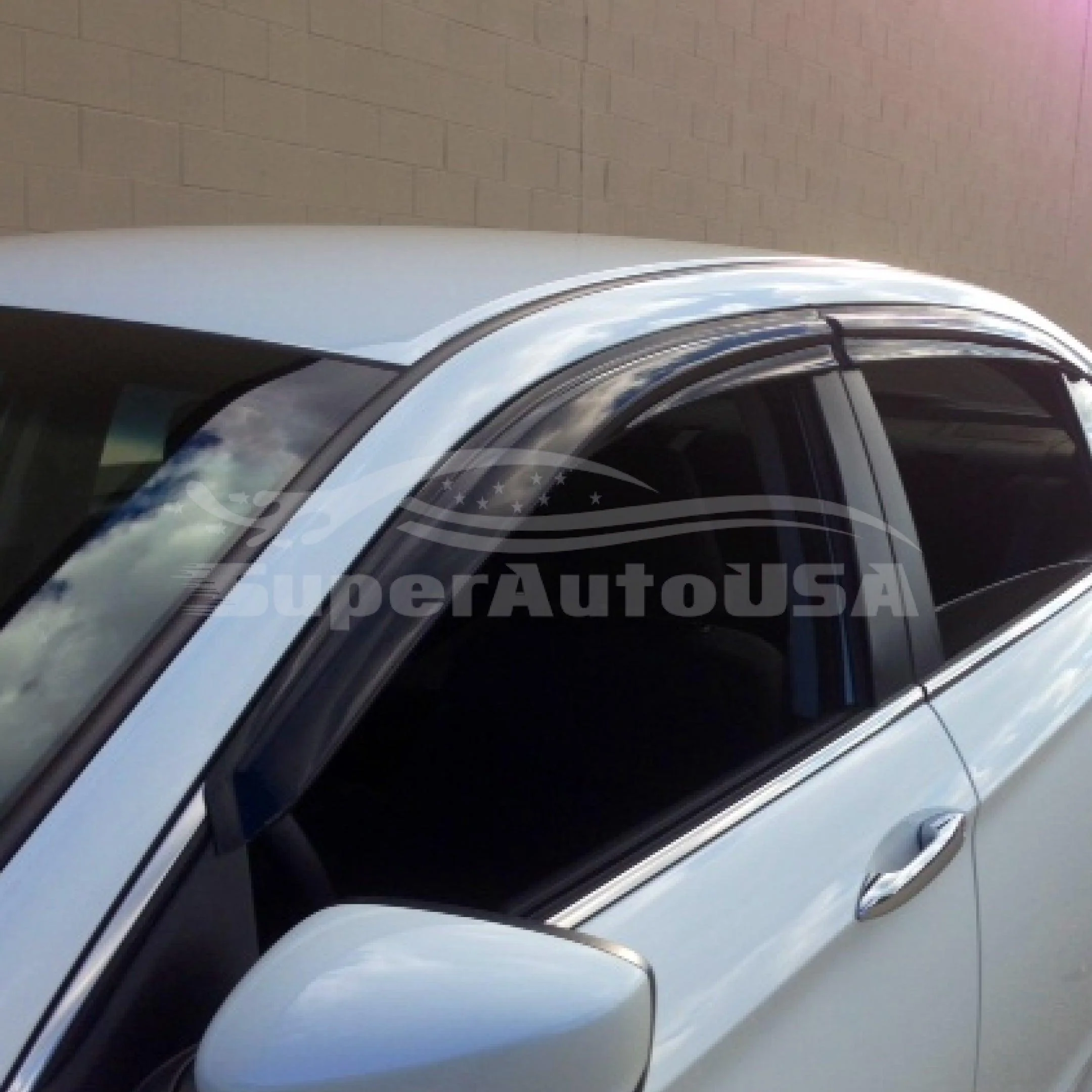 Fit 2013-2017 HONDA 9TH ACCORD 3D Mugen Style Vent Window Visors Rain Sun Wind Guards Shade Deflectors - Image 5