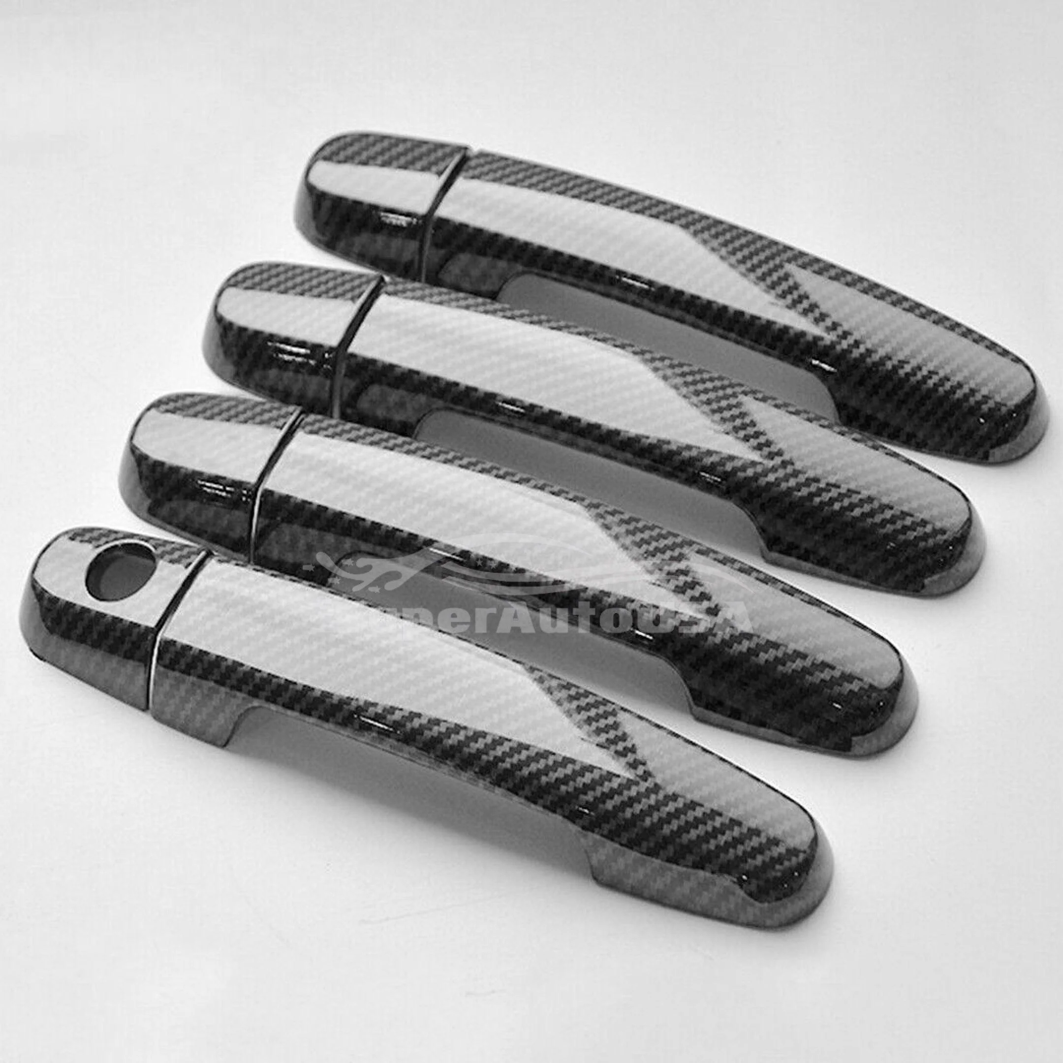 Fit 2018-2023 Honda Accord Side Door Handle Cover Trim (Carbon Fiber Print) - Image 4