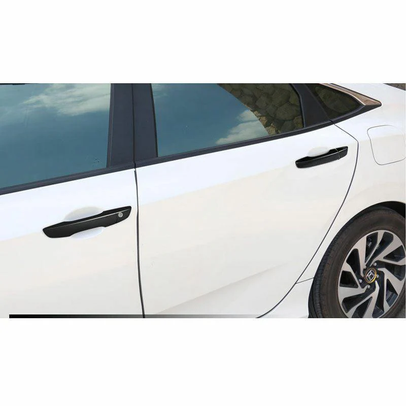 Fit 2016-2020 Honda Civic Door Handle Cover Bezel Trim (Carbon Fiber Print, Smart Holes) - Image 4