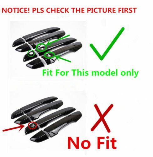Fit 2016-2020 Honda Civic Door Handle Cover Bezel Trim (Carbon Fiber Print, Smart Holes) - Image 5