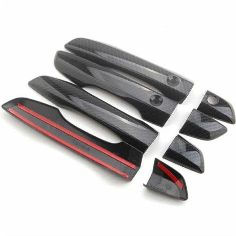 Fit 2016-2020 Honda Civic Door Handle Cover Bezel Trim (Carbon Fiber Print, Smart Holes) - Image 7