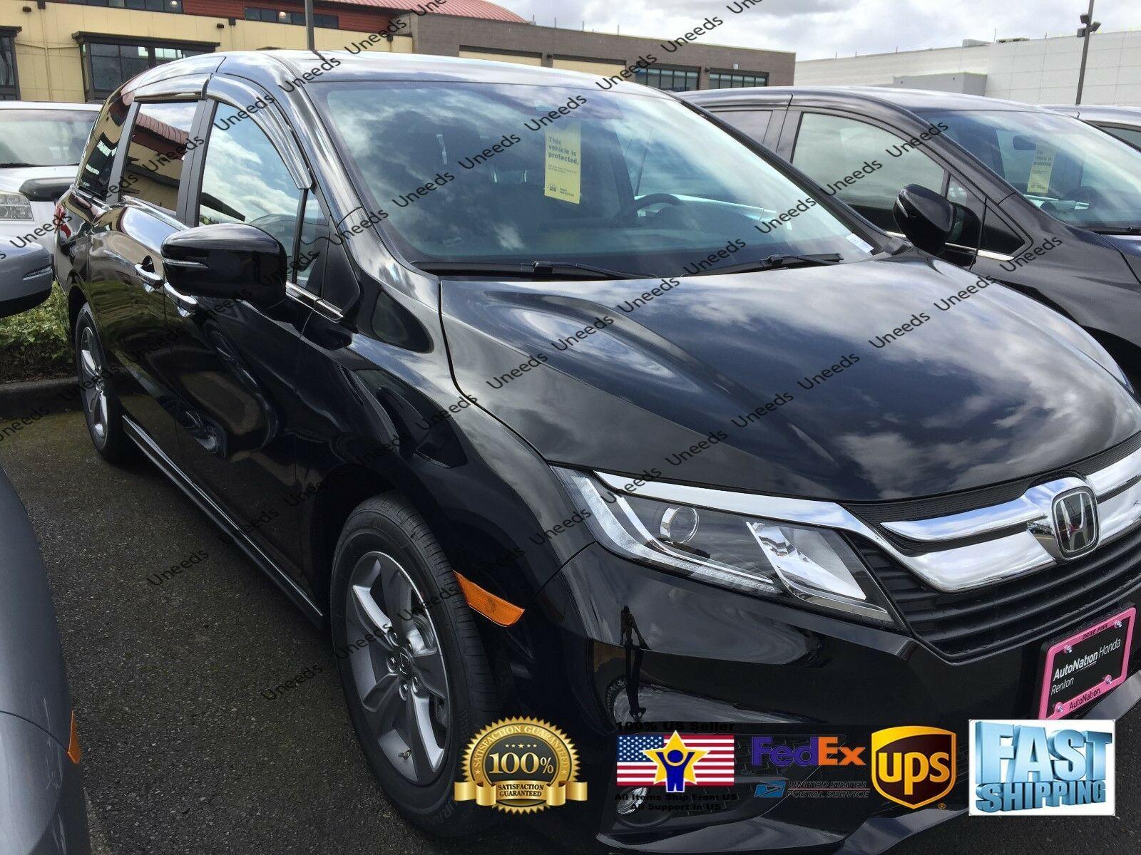 Fit 2018-2024 Honda Odyssey Out-Channel Vent Window Visors Rain Sun Wind Guards Shade Deflectors - Image 2