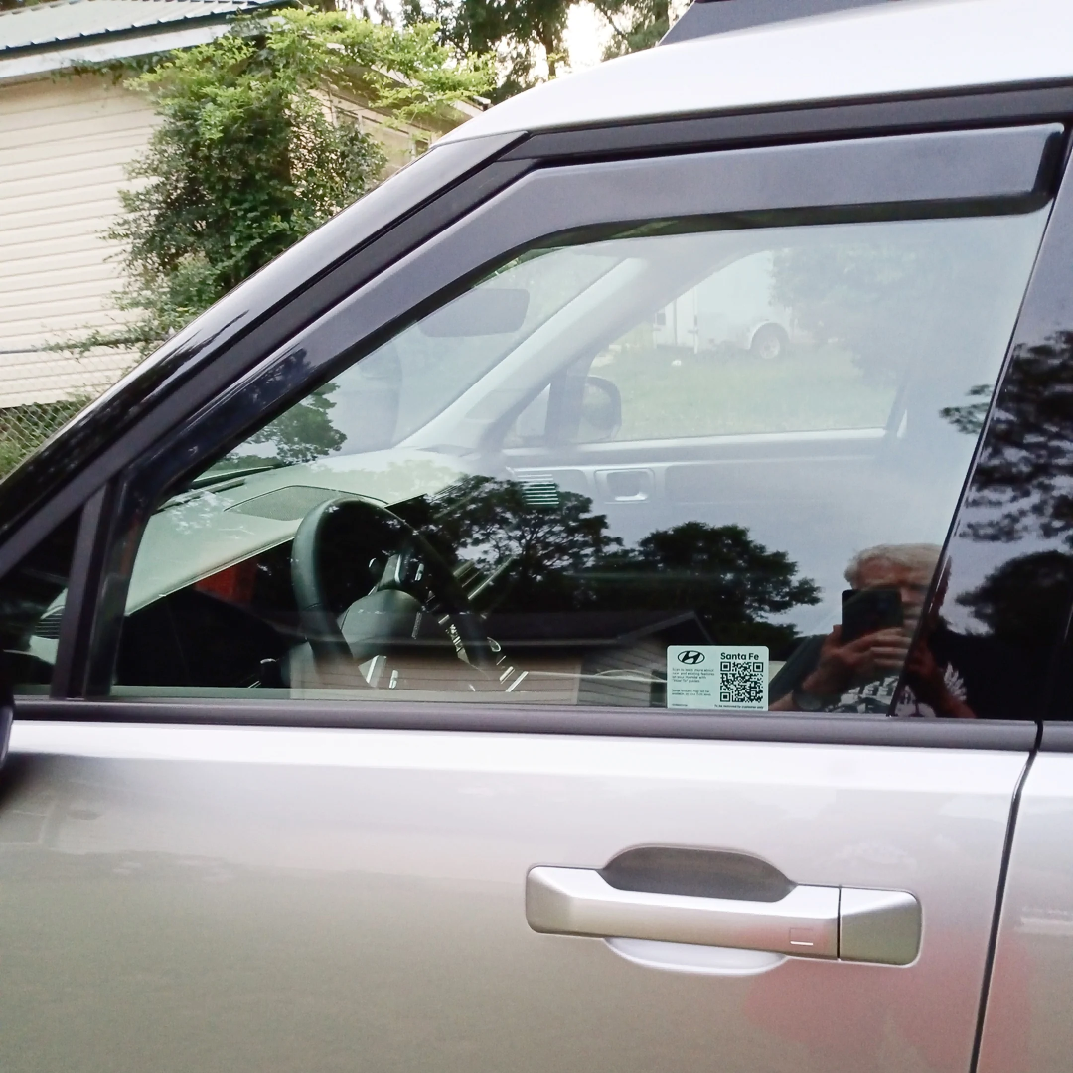 For Hyundai SantaFe 2024-2025 In-Channel Rain Guards Window Visors Sun Wind Snow Vent Side Deflectors - Image 2