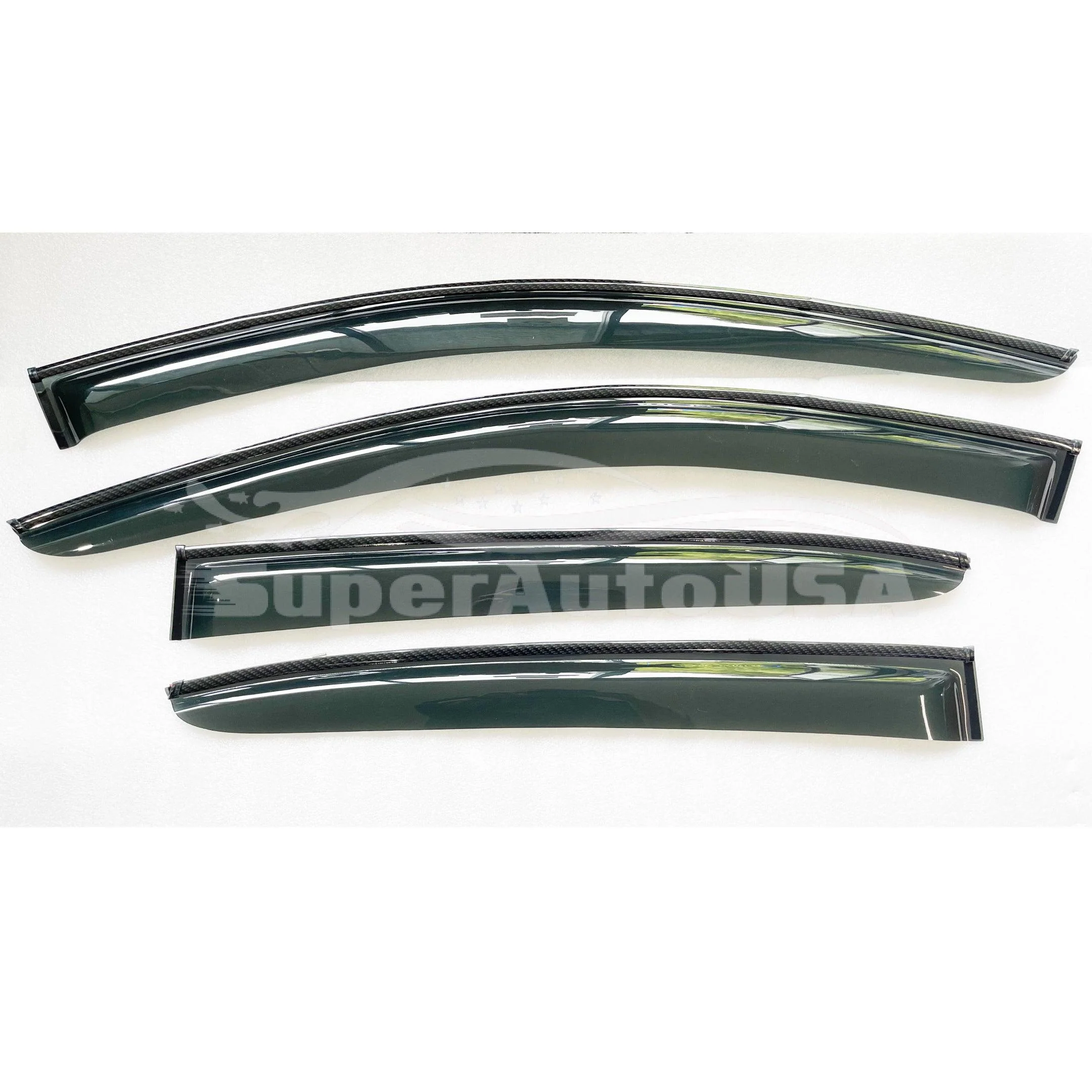 For Nissan Rogue 21-23 Window Visors Carbon Fiber Painted Trim Shade Deflectors - Image 4