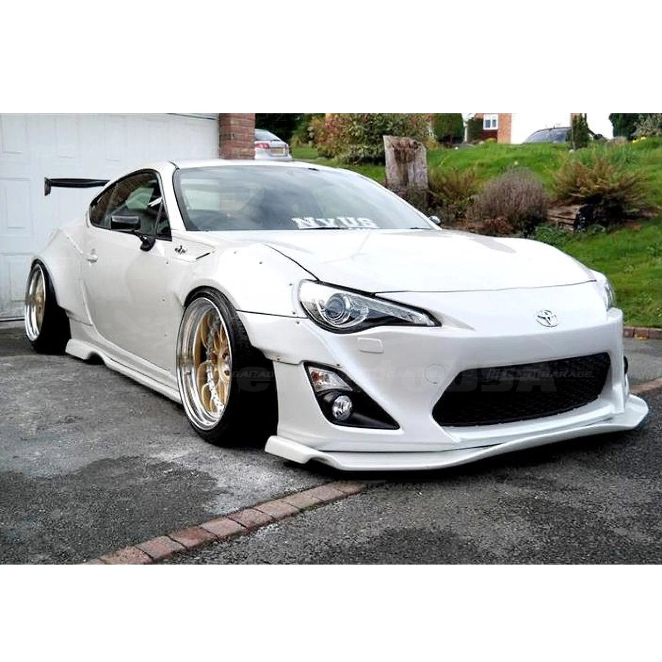 Fit 2013-2021 Subaru Scion FRS BRZ GT86 Black GR Style Side Skirts Body kit - Image 3