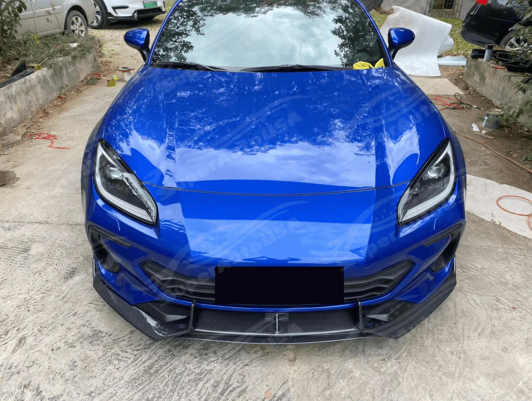 For Subaru BRZ 2022-2024 Real Carbon Fiber Front Bumper Lip Spoiler Splitter - Image 3