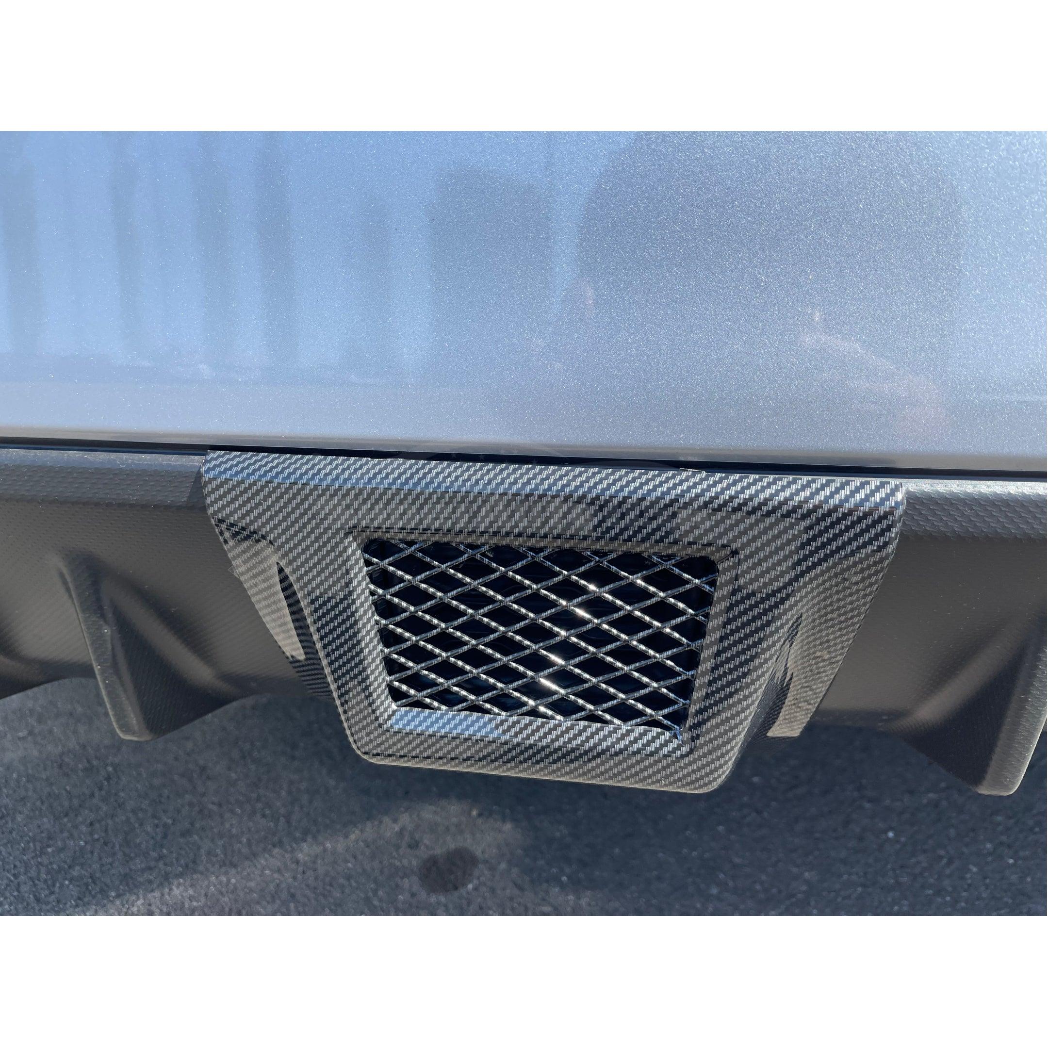 2015-2021 Subaru WRX STI VA - Rear Bumper Brake Light Cover - Carbon Print (1pc) - Image 2