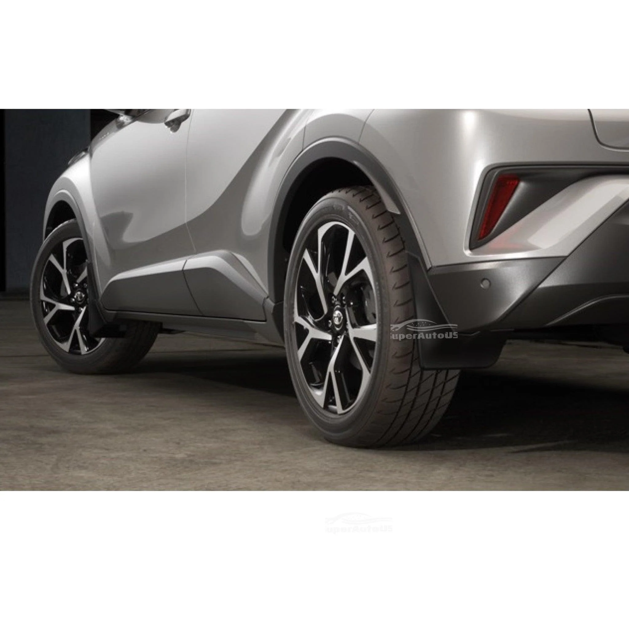 Fit 2018-2021 Toyota C-HR CHR 4pcs Black Mud Flaps Mudguard Dirt Fender Cover Set - Image 4