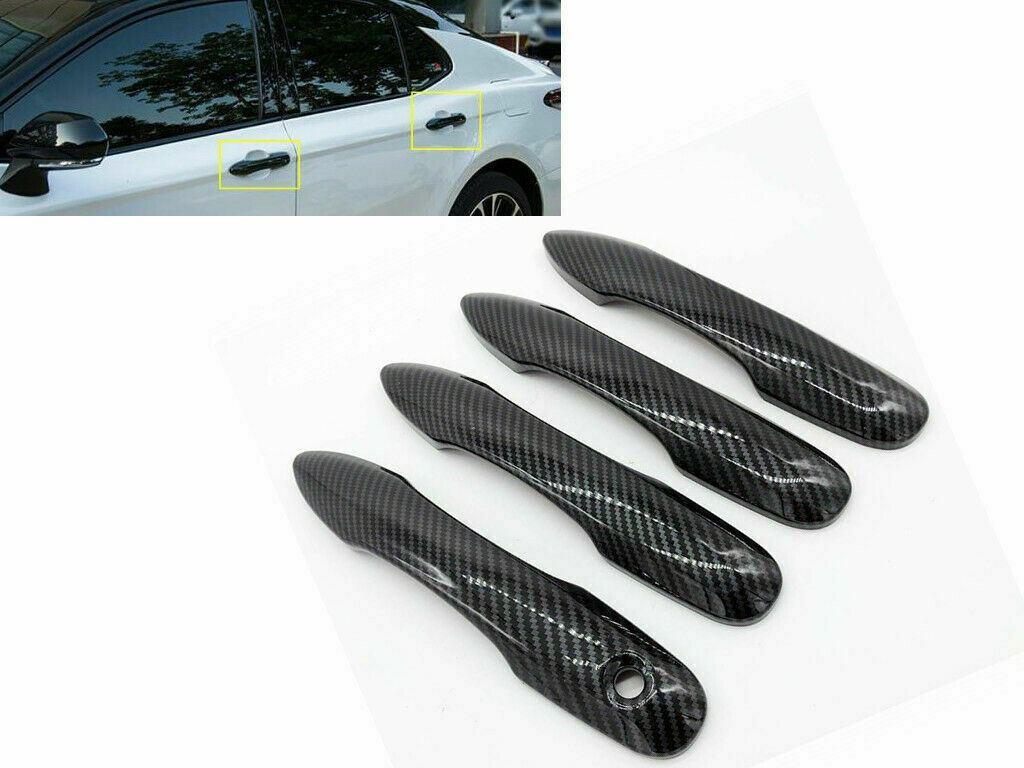 Fit 2018-2023 Toyota Camry Door Handle Cover Trim (Carbon Fiber Print) - Image 9