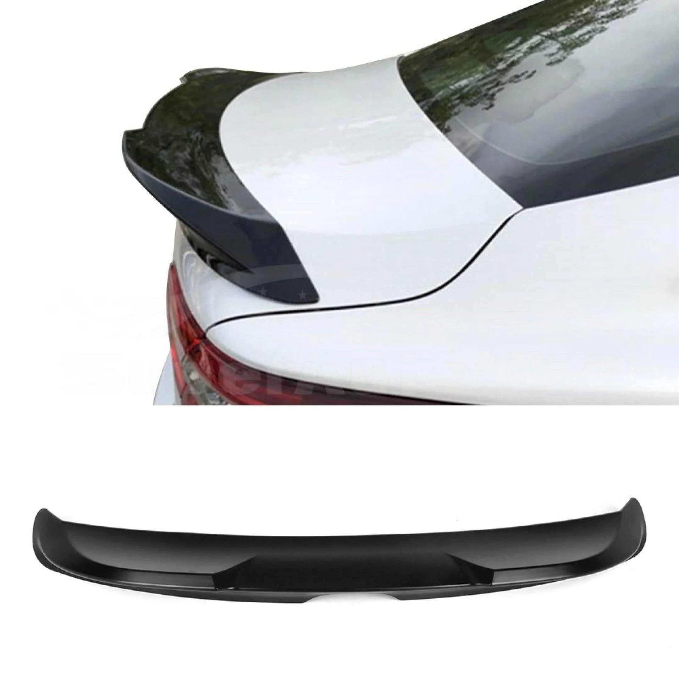 Fit 2018-2024 Toyota Camry TRD Style Rear Trunk Spoiler Wing (Gloss Black) - Image 3