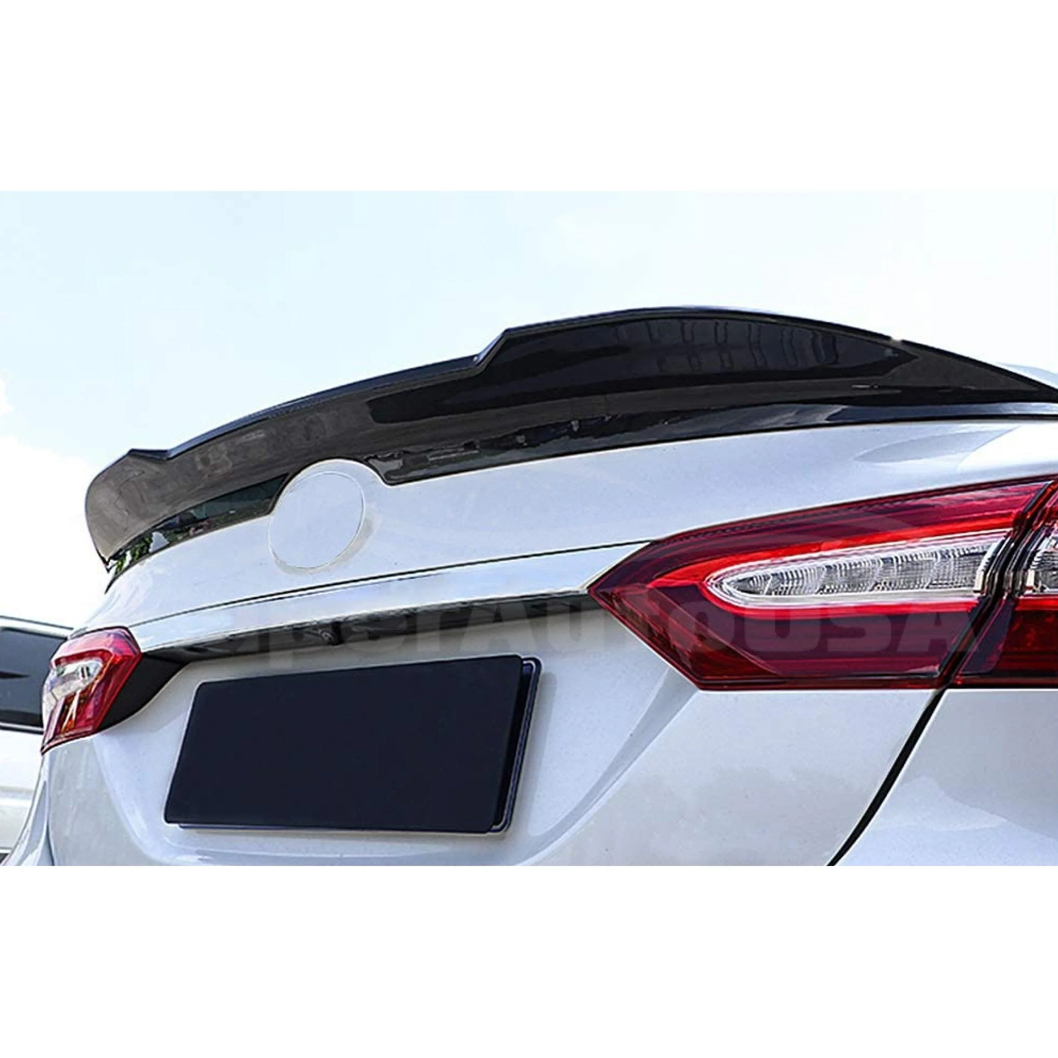 Fit 2018-2024 Toyota Camry TRD Style Rear Trunk Spoiler Wing (Gloss Black) - Image 4