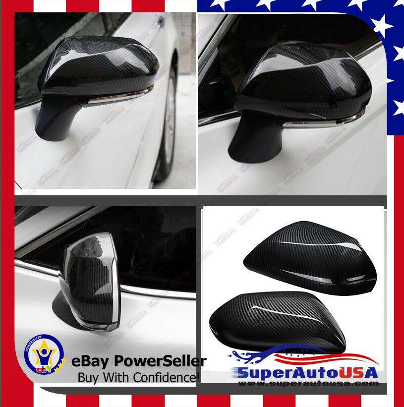 Fit 2018-23 Toyota Camry Side Door Rearview Mirror Cover Trim (Carbon Fiber Print) - Image 10
