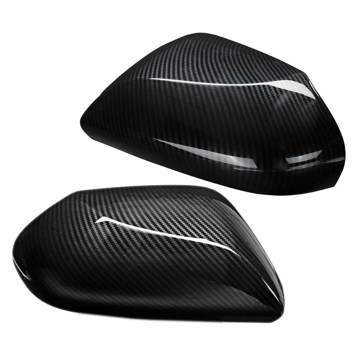 Fit 2018-23 Toyota Camry Side Door Rearview Mirror Cover Trim (Carbon Fiber Print) - Image 3