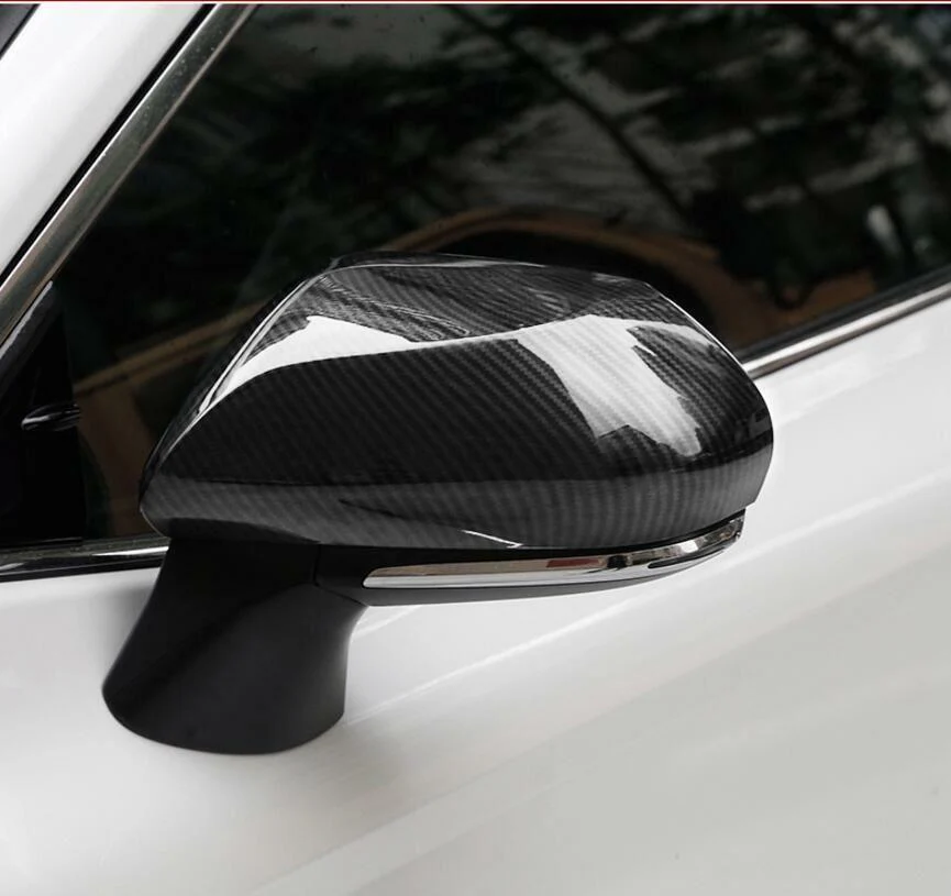 Fit 2018-23 Toyota Camry Side Door Rearview Mirror Cover Trim (Carbon Fiber Print) - Image 5