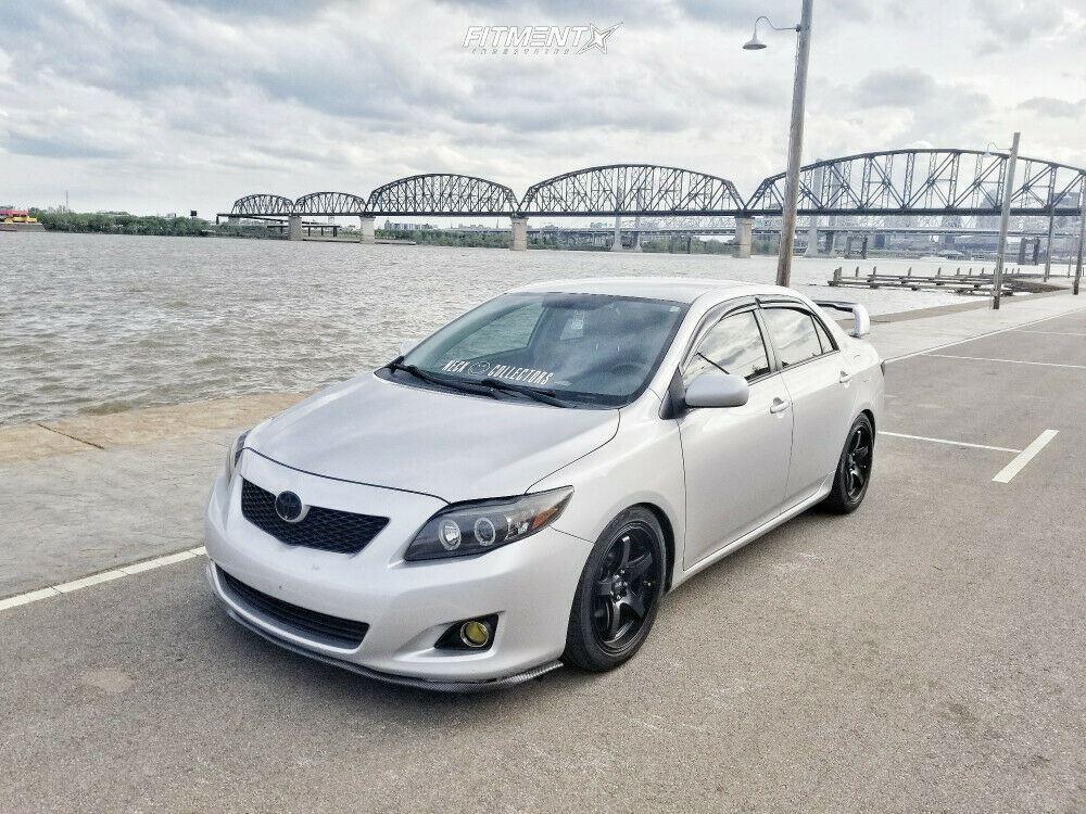Fit 2009-2013 Toyota Corolla 3D Mugen Style Vent Window Visors Rain Sun Wind Guards Shade Deflectors - Image 6