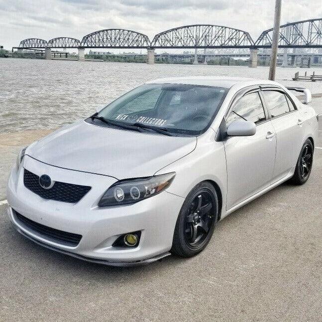 Fit 2014-2019 Toyota Corolla 3D Mugen Style Vent Window Visors Rain Sun Wind Guards Shade Deflectors - Image 2