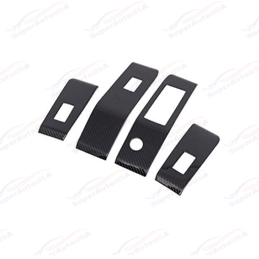Fit 2020-2024 Toyota Highlander Interior Window Switch Panel Trim (Carbon Fiber Print) - Image 4