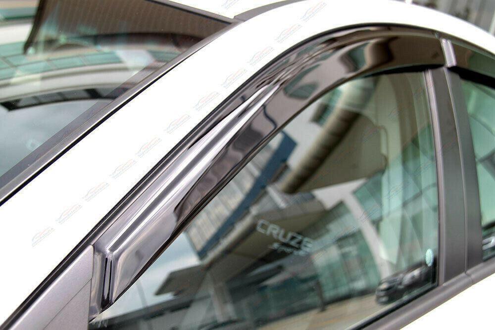 Fit 2010-2015 Toyota Prius Out-Channel Vent Window Visors Rain Sun Wind Guards Shade Deflectors - Image 3