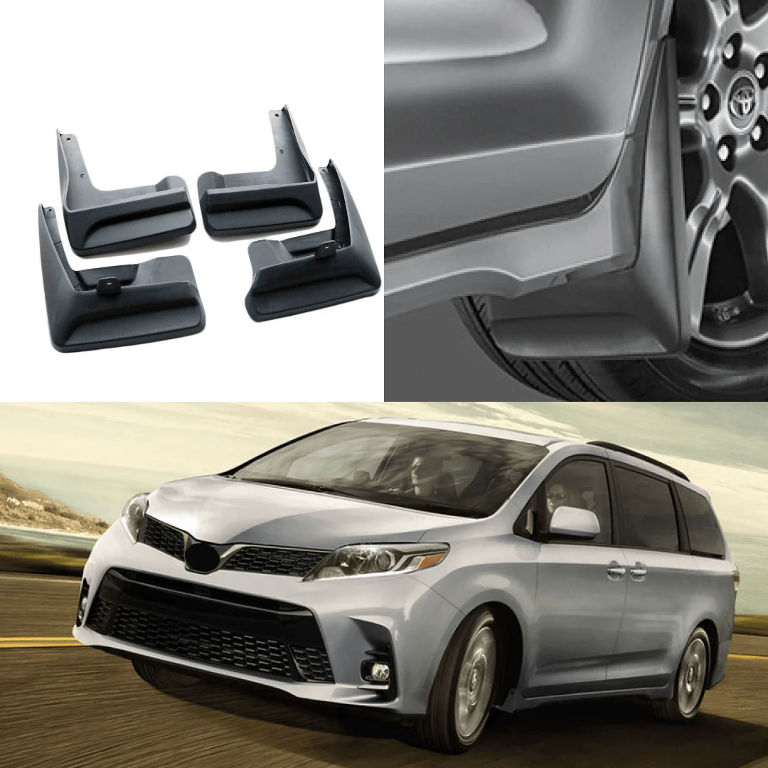 Fit 2018-2020 Toyota Sienna Mudguard Mud Flap Splash Guard Fender Mudflap Trim