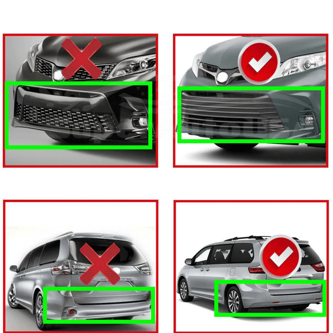 Fit 2018-2020 Toyota Sienna Mudguard Mud Flap Splash Guard Fender Mudflap Trim - Image 4