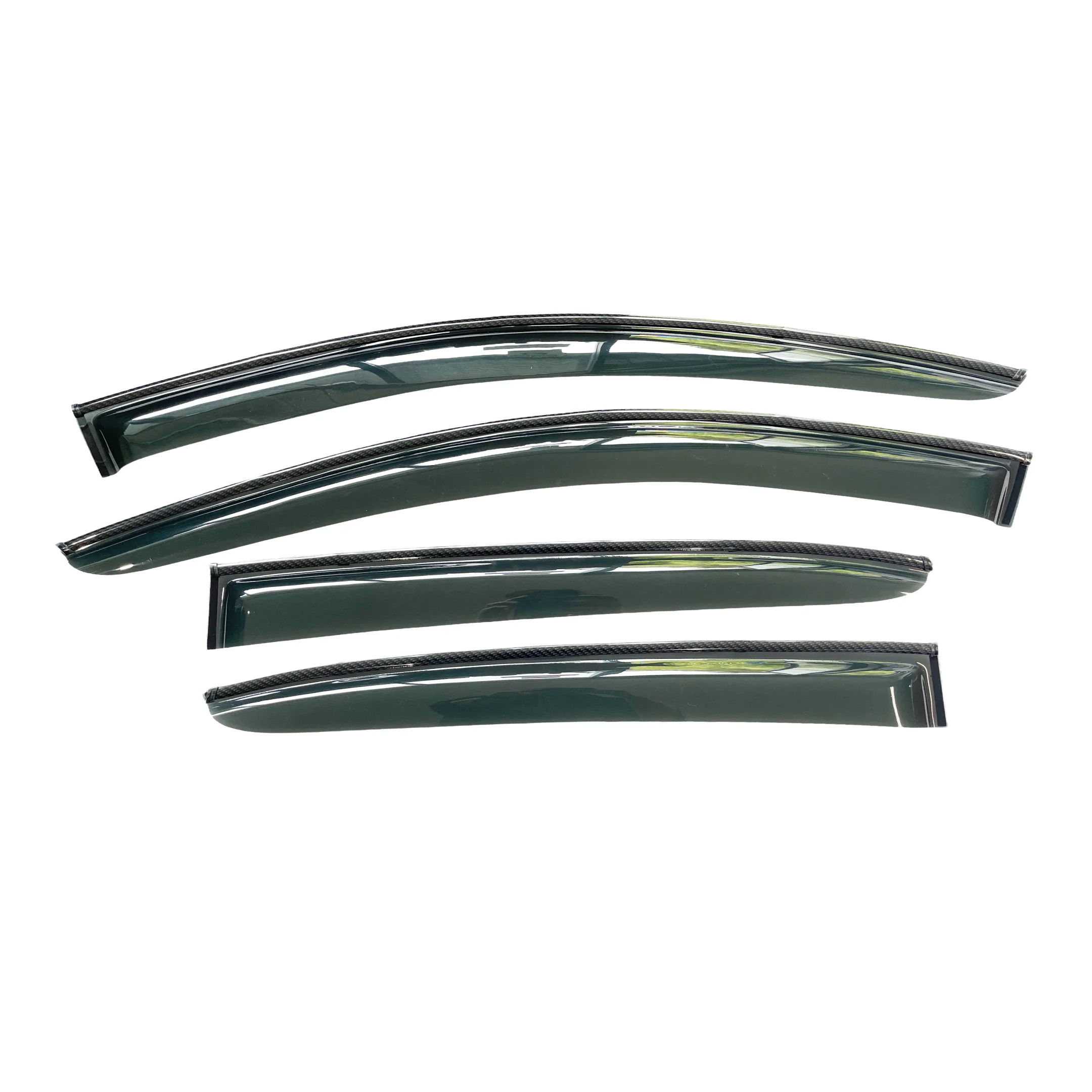 For Toyota Sienna 2021-2025 Carbon Fiber Print Window Visors Rain Vent Side Deflectors - Image 2