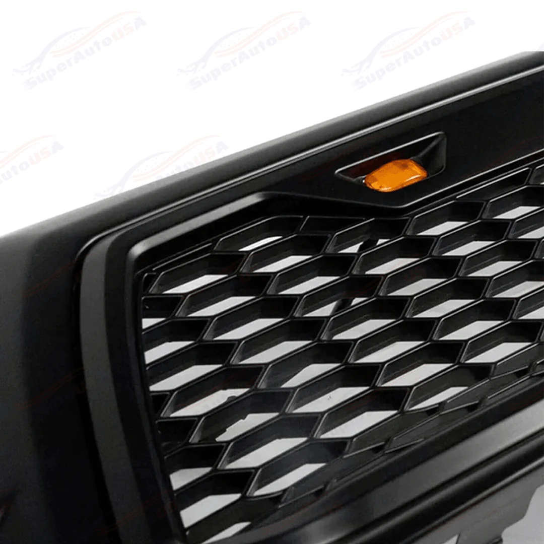 For Toyota Tacoma 2012-15 Matte Black Front Grille Bumper Grill W/LED Lights - Image 10