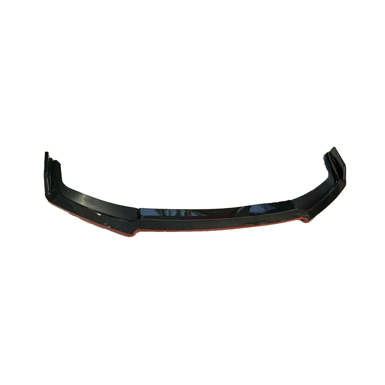 Fit 2017-2021 Honda CIVIC Hatchback Front Bumper Lip (Carbon Fiber Print with Red Trim) - Image 5