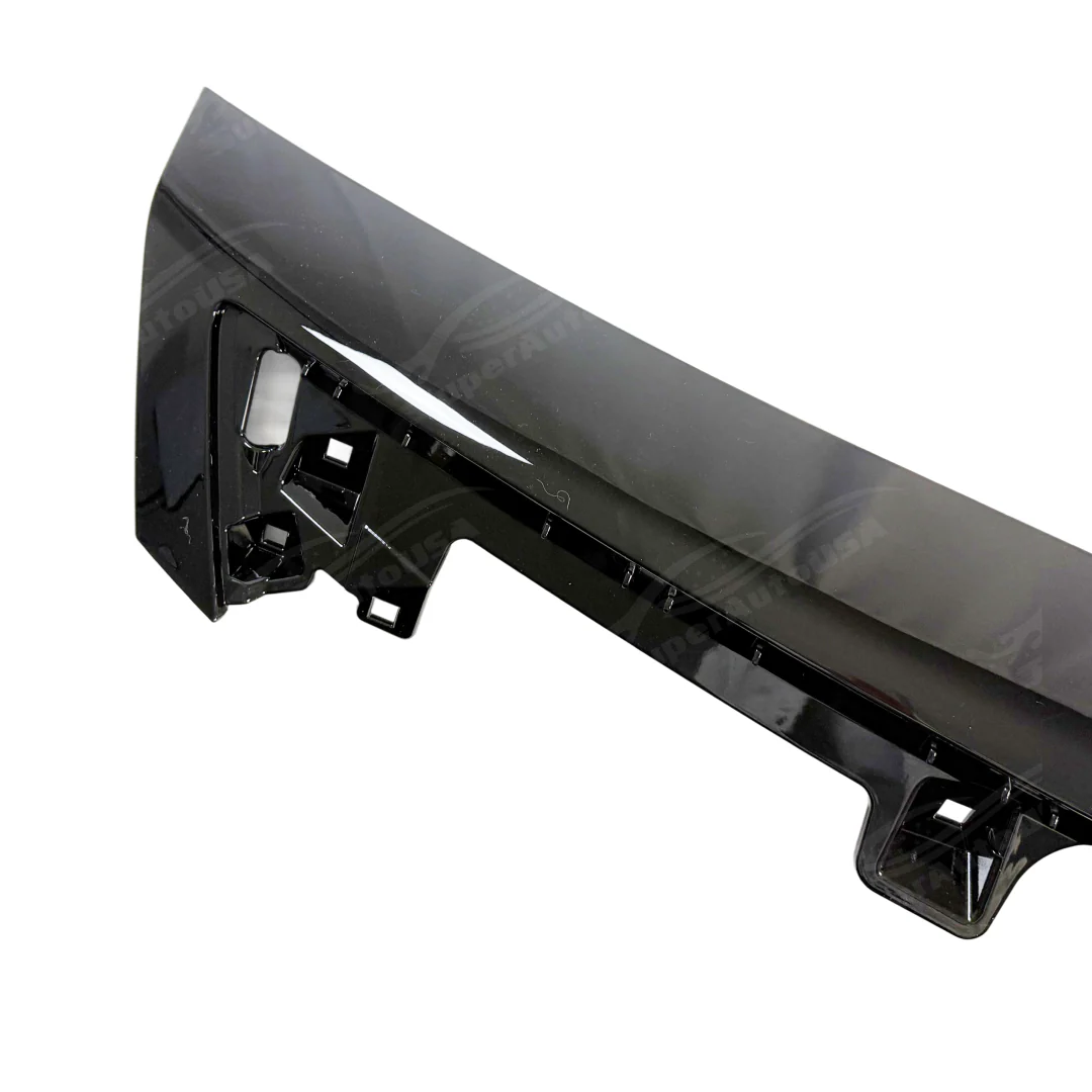 Front Grille with Upper Molding Trim for 2012–2014 Acura TL OE Style Gloss Black - Image 4