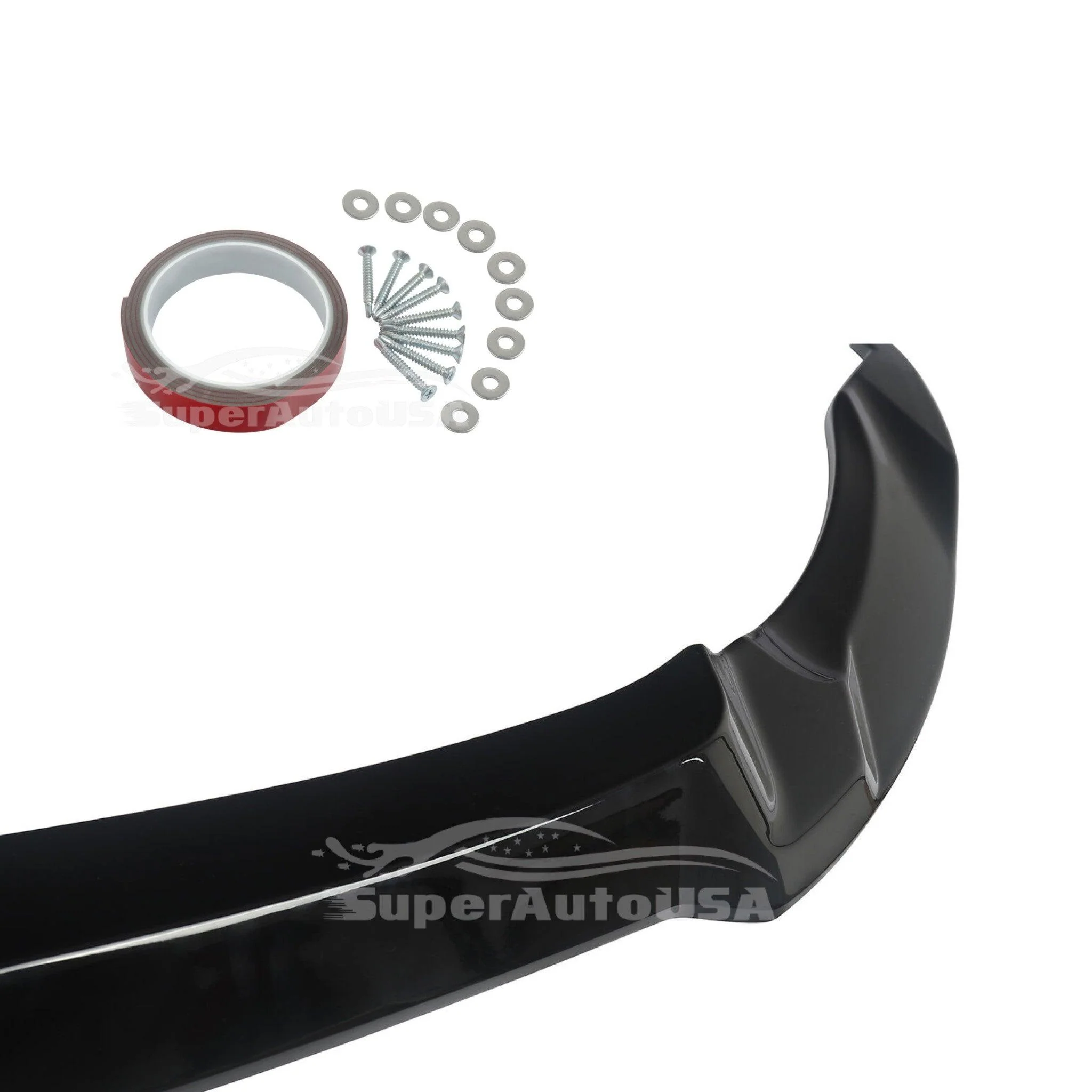 Fits 2015-20 BMW F80 M3 F82 F83 M4 CS Style Front Lip Spoilers & Splitter Kit (Gloss Black) - Image 6