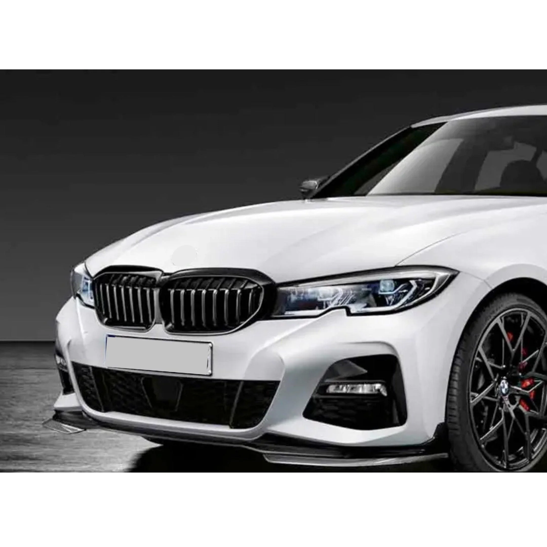 Fits 2021-2022 BMW 5 Series G30 530i 540i M550i M-Sport Front Lip Spoiler Splitter (Gloss Black) - Image 2