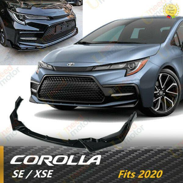 Front Splitter Lip Bumper Spoiler Fits 2020-2026 Toyota Corolla SE XSE - Image 2