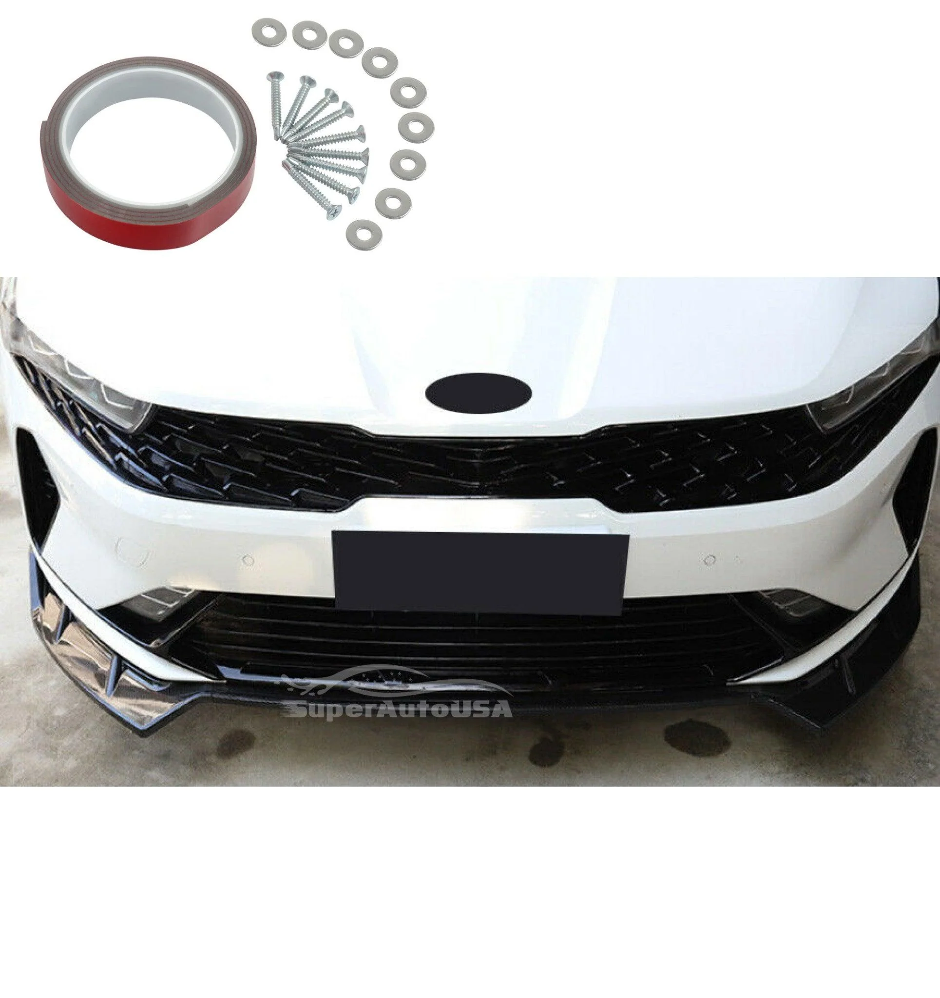 For K5 2021 2022 2023 Performance Style Front Bumper Lip (Gloss Black) - Image 3