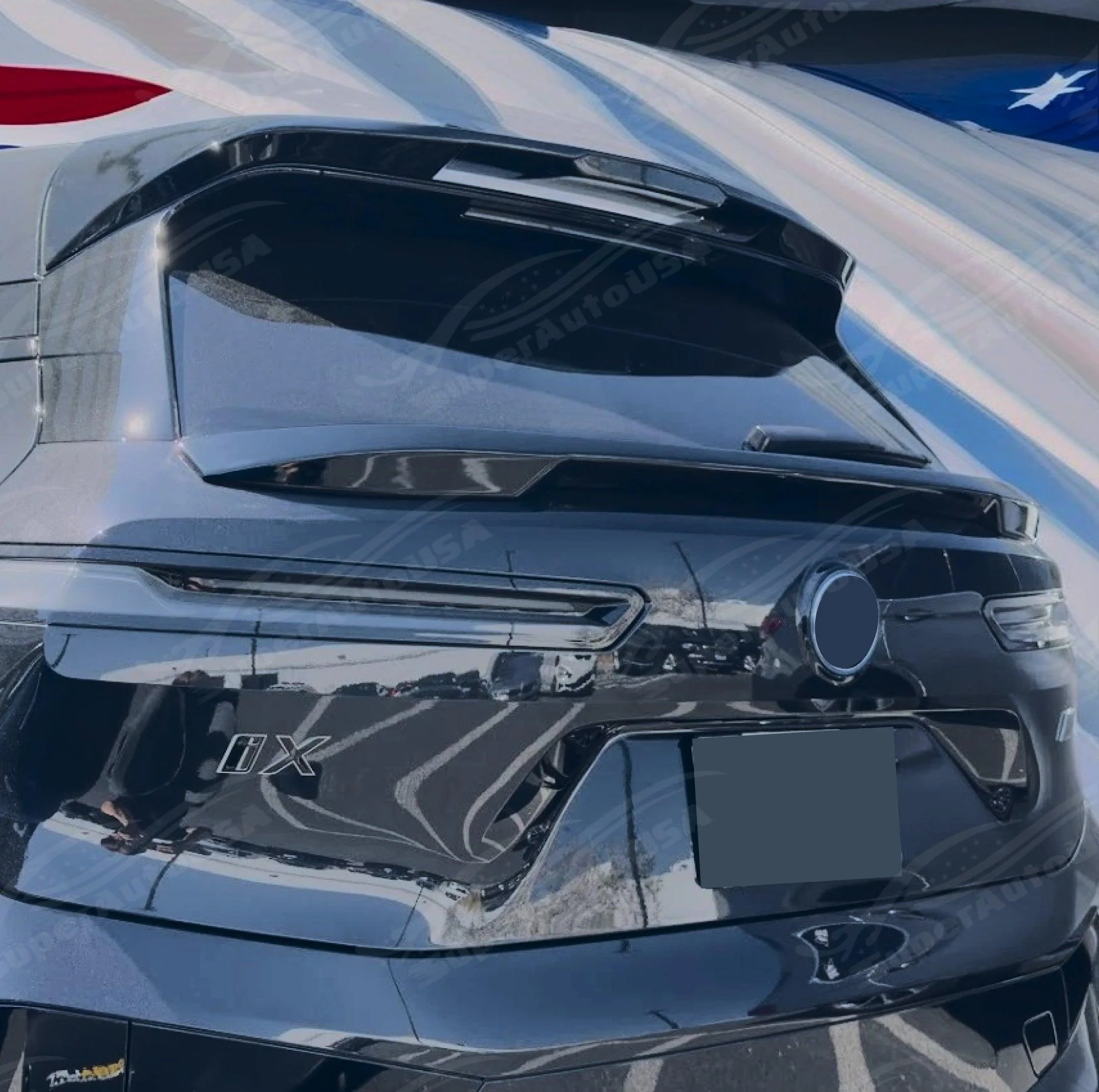 Gloss Black Performance Style Rear Mid Trunk Spoiler Wing for 2022- 2025 BMW iX - Image 6