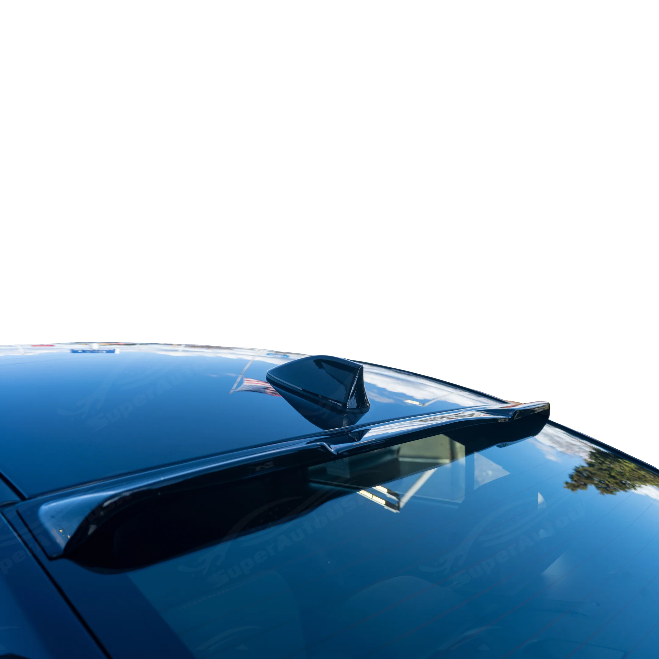 Gloss Black Rear Lid Roof Window Visor Spoiler For Lexus IS 2006-2013 - Image 5