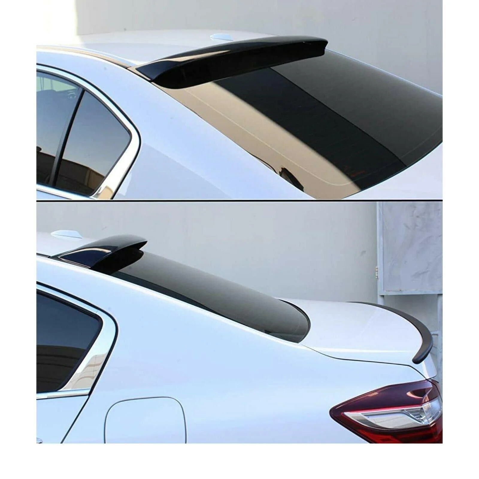 Fit 2008-2012 Honda Accord Sedan Rear Roof Window Spoiler Deflector