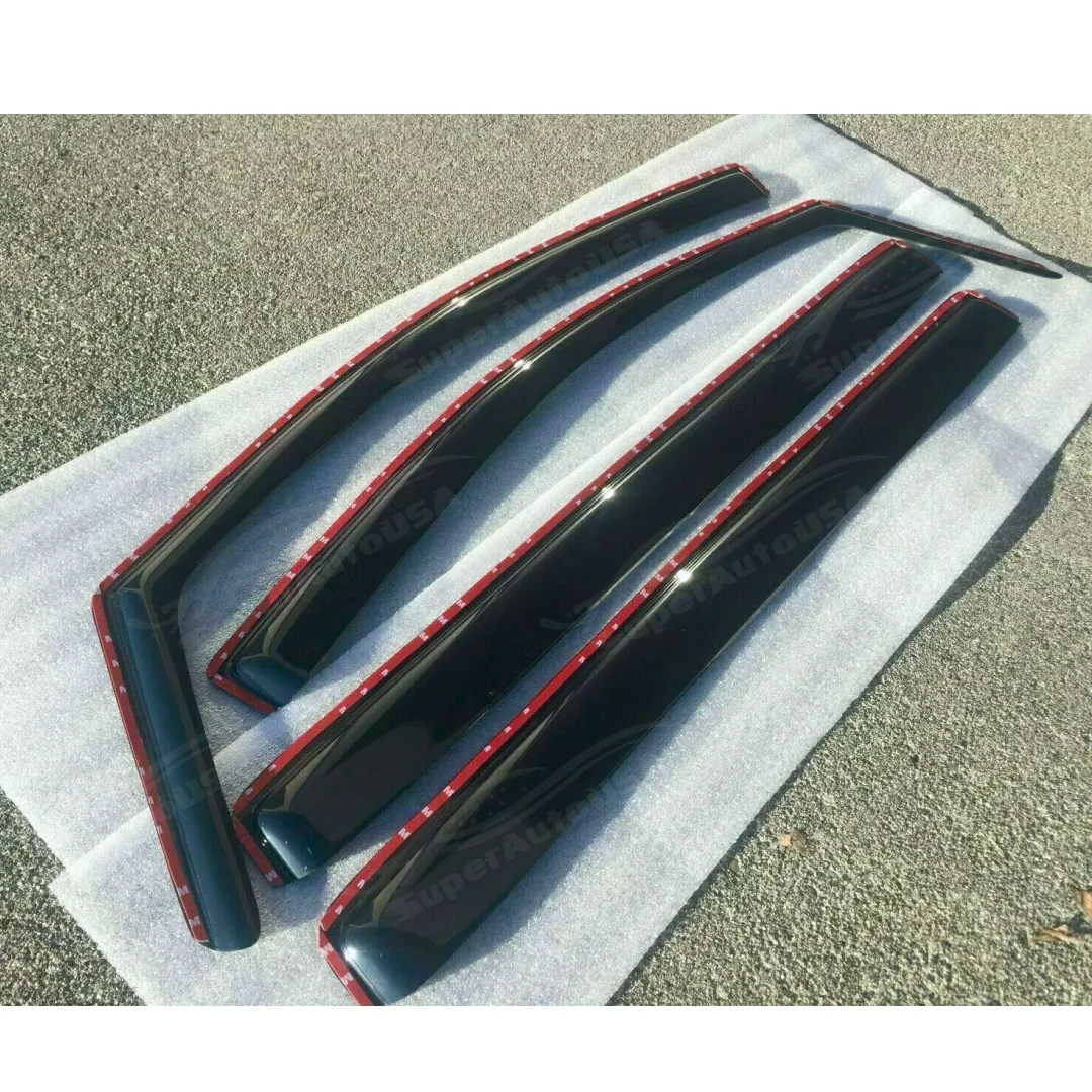 In-Channel Vent Window Visors Rain Sun Shade Guards Deflectors For BMW X6 2015-2019 - Image 5