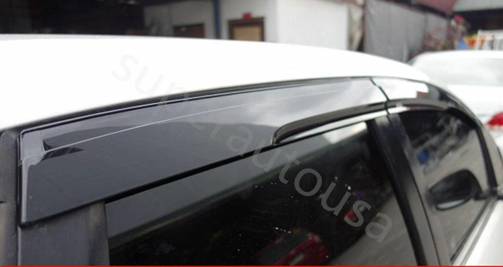 Fit 2012-2016 HONDA CRV CR-V 3D Mugen Style Vent Window Visors Rain Sun Wind Guards Shade Deflectors - Image 4