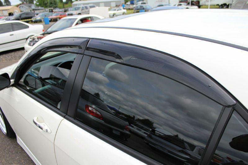 For Hyundai Tucson 2016-2018 3D Mugen Style Vent Window Visors Rain Sun Wind Guards Shade Deflectors - Image 3