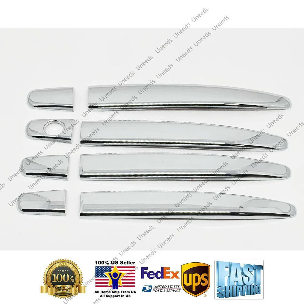 Fit 2007-2011 Toyota Camry Highlander Door Handle Cover Trims (Mirror Chrome)
