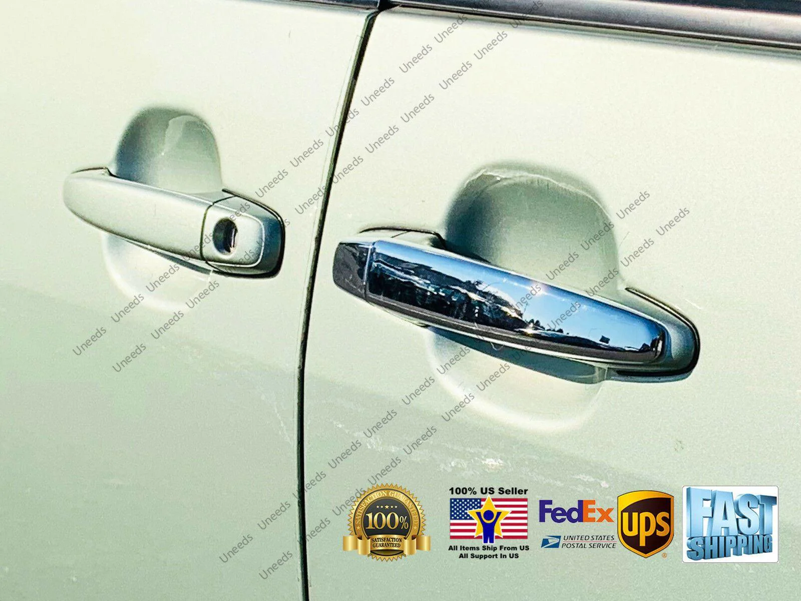 Fit 2007-2011 Toyota Camry Highlander Door Handle Cover Trims (Mirror Chrome) - Image 2