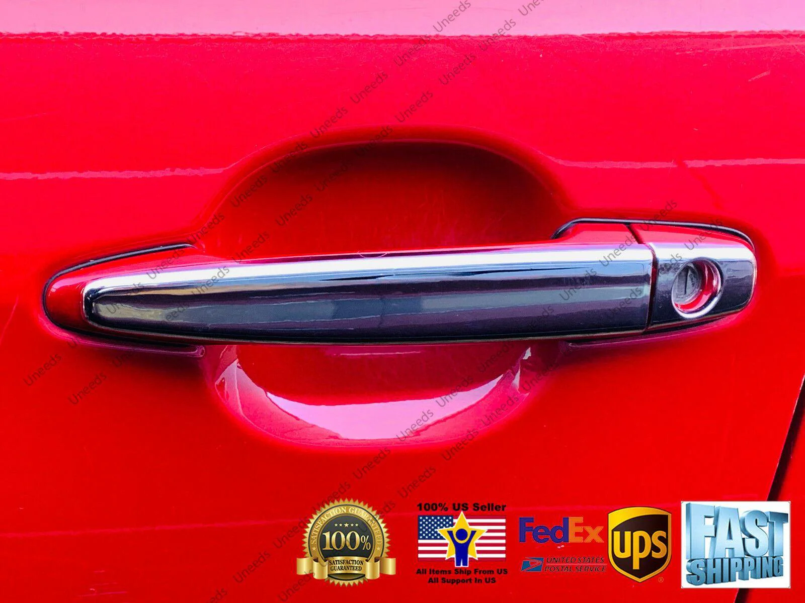 Fit 2007-2011 Toyota Camry Highlander Door Handle Cover Trims (Mirror Chrome) - Image 3