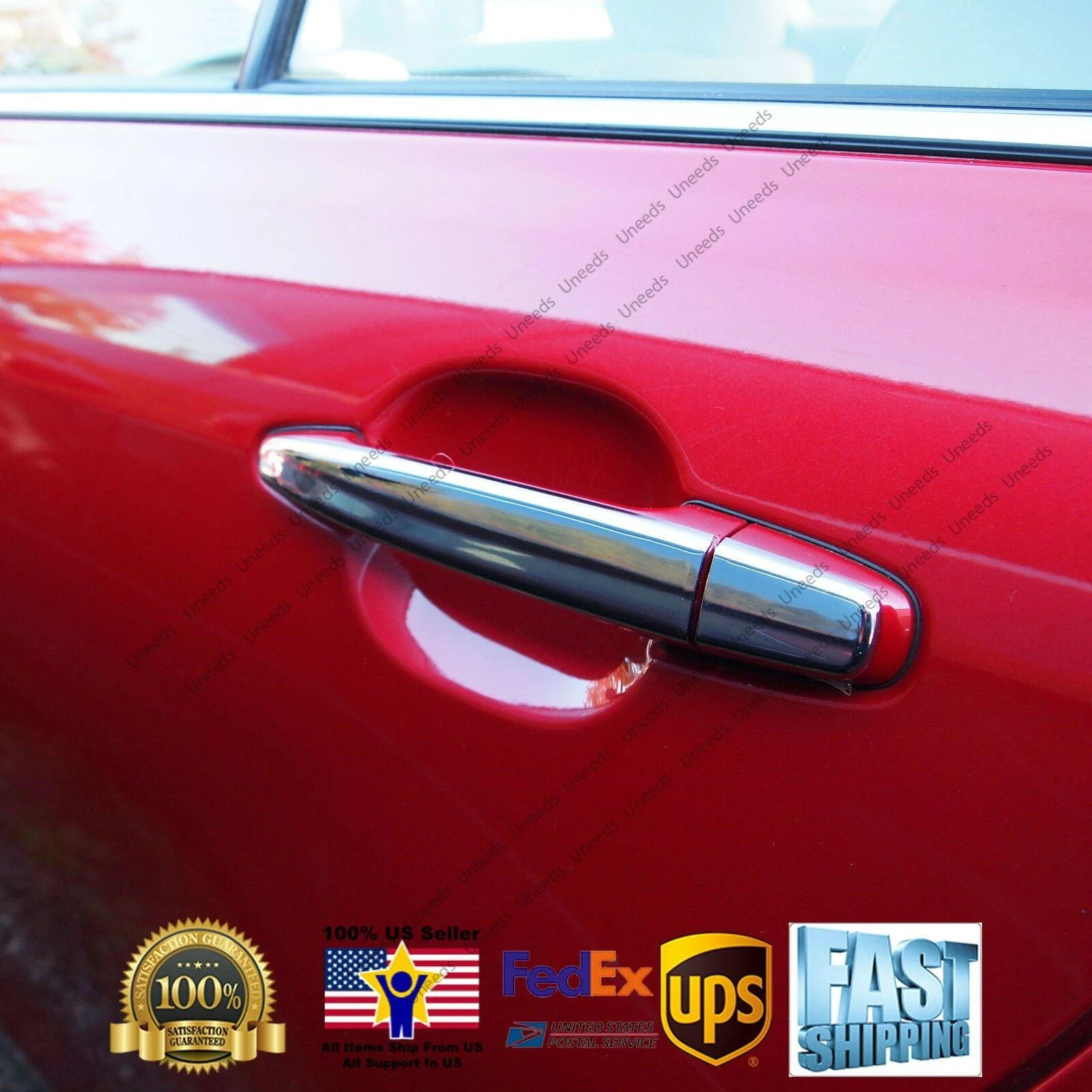 Fit 2007-2011 Toyota Camry Highlander Door Handle Cover Trims (Mirror Chrome) - Image 4